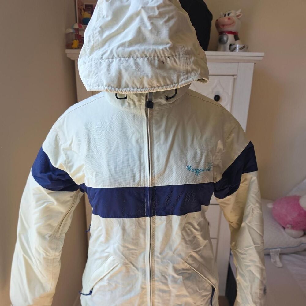 Unbranded Women's Cream and White Jacket